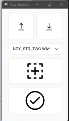 User interface for the seismic restraints placement tool.